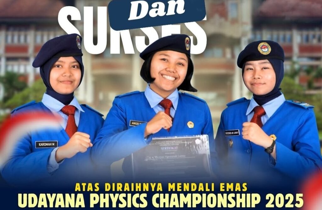 Sinar Emas dari Udayana: Tiga Siswi SMA TN Cimahi Sabet Medali Emas di Lomba Esai Fisika Nasional